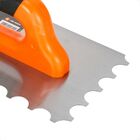 Desempenadeira Aço 10x10cm Dentada Semicircular - Ceramfix