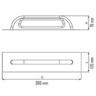 Desempenadeira Aco Lisa 38cm Cabo Madeira