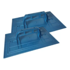 Desempenadeira Azul Zumplast Corrugada 22x35cm