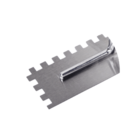 Desempenadeira Castor 10cm X 40cm Aço Dentada Dente 12 Mm