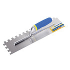 Desempenadeira Castor 10cm X 40cm Aço Dentada Dente 12 Mm