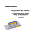 Desempenadeira Castor 12cm X 27cm Aço Dentada Chapa Zincada