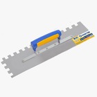 Desempenadeira Castor Aco 10cm X 40cm Dente 12mm Cabo Plastico