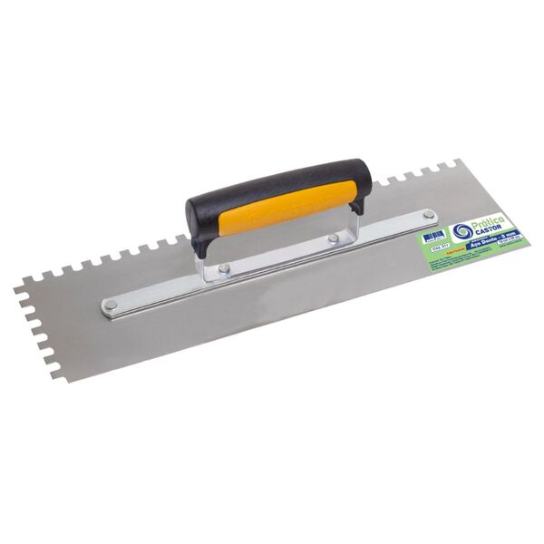 Desempenadeira Castor Pratica Aco Dentada 10cm X 35cm