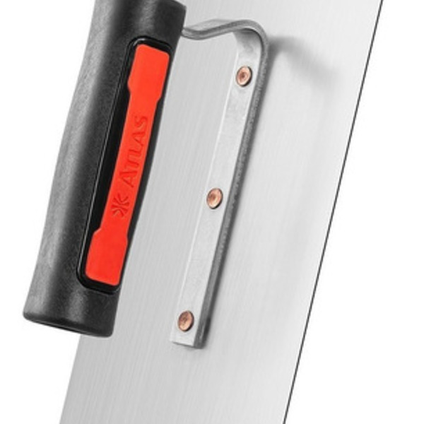 Desempenadeira de Aço - Canto Arredondado  12x25cm - Atlas