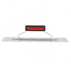 Desempenadeira de Aço Temp Cabo Fechado Dent 10x15mm 5 reb 12x40,5cm Galo