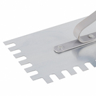 Desempenadeira de Aço Temp Cabo Fechado Dent 10x15mm 5 reb 12x40,5cm Galo