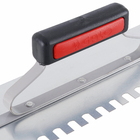 Desempenadeira de Aço Temp Cabo Fechado Dent 10x15mm 5 reb 12x40,5cm Galo