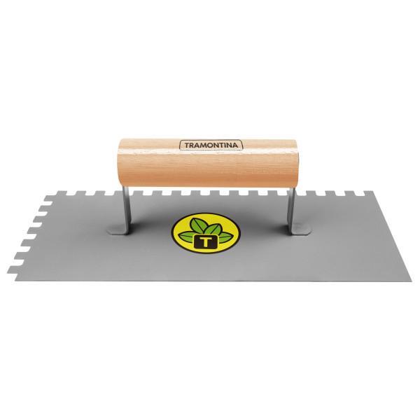 Desempenadeira Lisa Com Dentes Tramontina Em Aço Com Cabo De