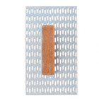 Desempenadeira para raspagem em Aço 14x24cm Cabo Madeira Cortag