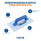 Desempenadeira para Textura e Grafiato 28x15cm Tigre
