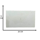 Desempenadeira Plástica Grafiato Branca 15x26