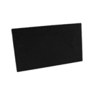 Desempenadeira Plástica Pvc 18x30cm Lisa Preta - Castor