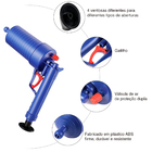Desentupidor Manual Lorben Pistola Alta Pressão Vaso Sanitári