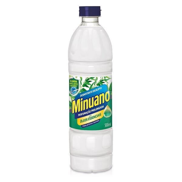 Desinfetante Minuano Eucalipto 500ml - Embalagem Com 24 Unida