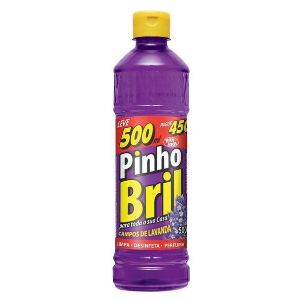 Desinfetante Pinho Bril Campos Lavanda Leve 500ml Pague 450ml