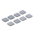 Deslizante Quadrado Autoadesivo 24x24mm Cinza 8 peças