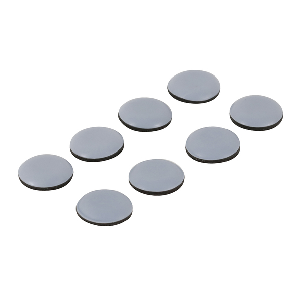 Deslizante Redondo Autoadesivo 20mm Cinza 8 peças