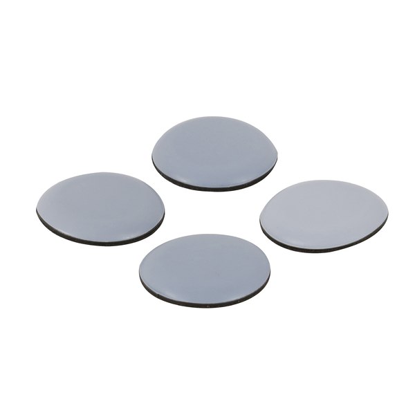 Deslizante Redondo Autoadesivo 40mm Cinza 4 peças