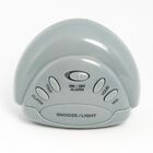 Despertador Digital Cinza Moderno Led Azul Herweg 2973-24