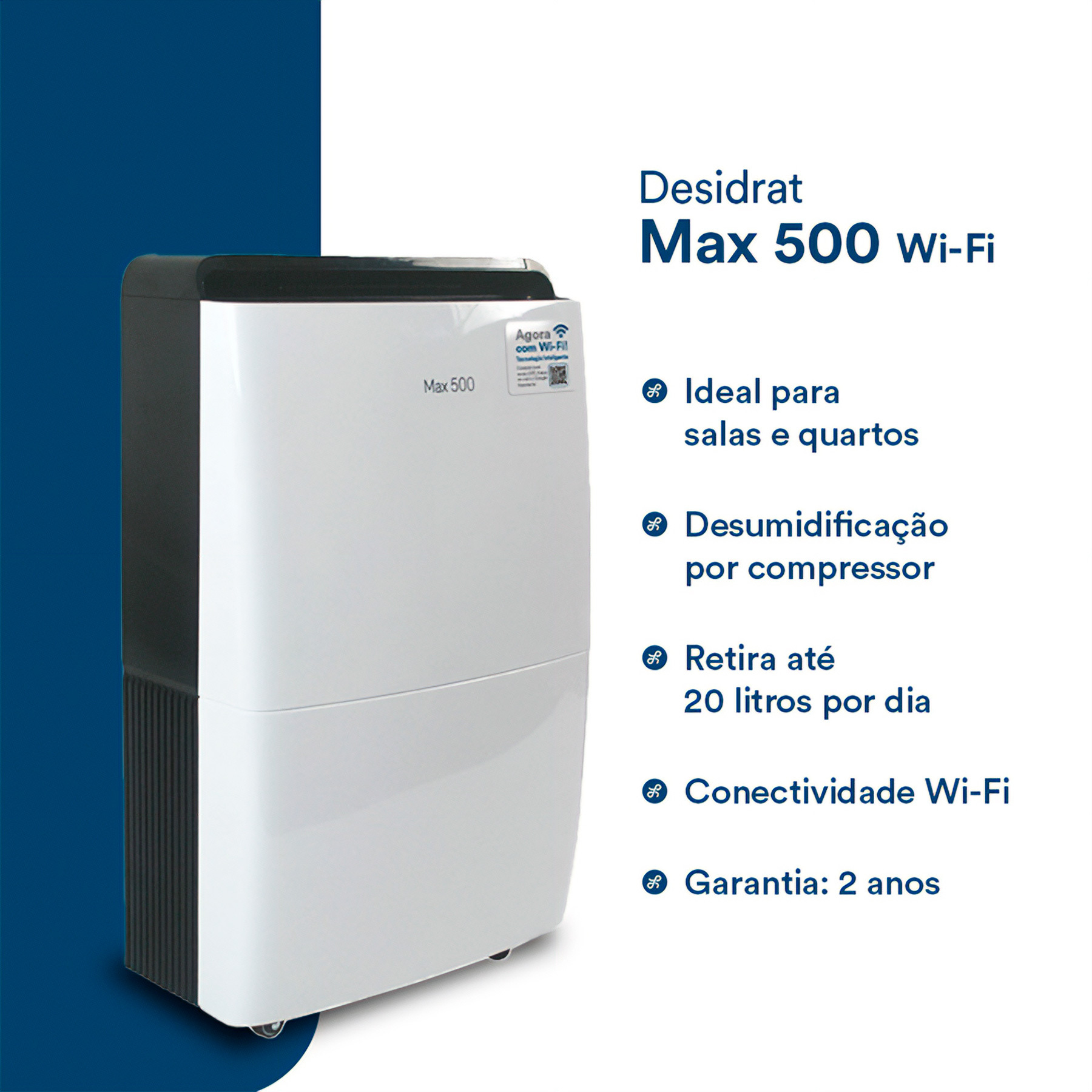 Alta capacidade de desumidificação para ambientes exigentes