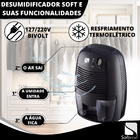 Desumidificador de Ar Ambiente Elétrico 127-220v Antimofo 500