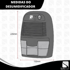 Desumidificador de Ar Ambiente Elétrico 127-220v Antimofo 500