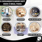 Desumidificador de Ar Elétrico 127-220v Antimofo 500ml Branco