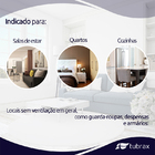 Desumidificador Elétrico Led 127-220v Antimofo 2200ml Tubrax