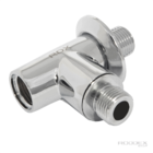 Desviador Automático Cromado Canopla para Chuveiro Ducha Manu