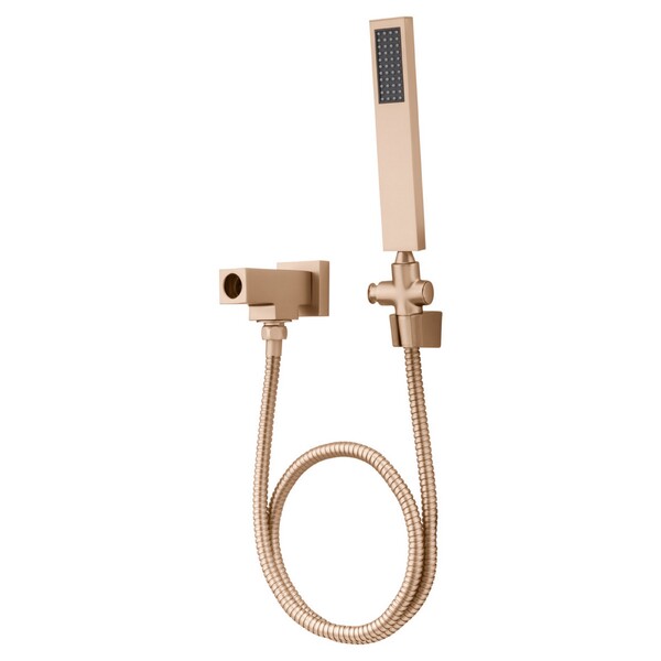 Desviador Para Chuveiro Quadrado Metal Champanhe Fani