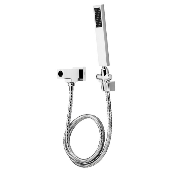 Desviador Para Chuveiro Quadrado Metal Cromado Fani