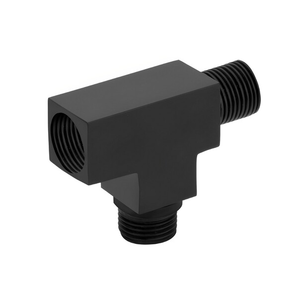 Desviador para Ducha Quadrado Parede Preto Stoc