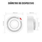 Detector De Fumaça  Alarme Inteligente Tuya  Zigbee Google