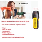 Detector De Metais Exbom Scanner Obstáculo Fio Cabo Metal