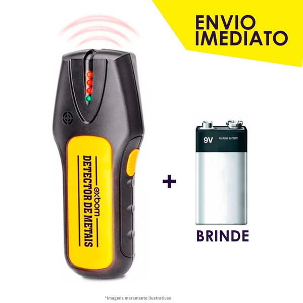 Detector De Metais Exbom Scanner Obstáculo Fio Cabo Metal