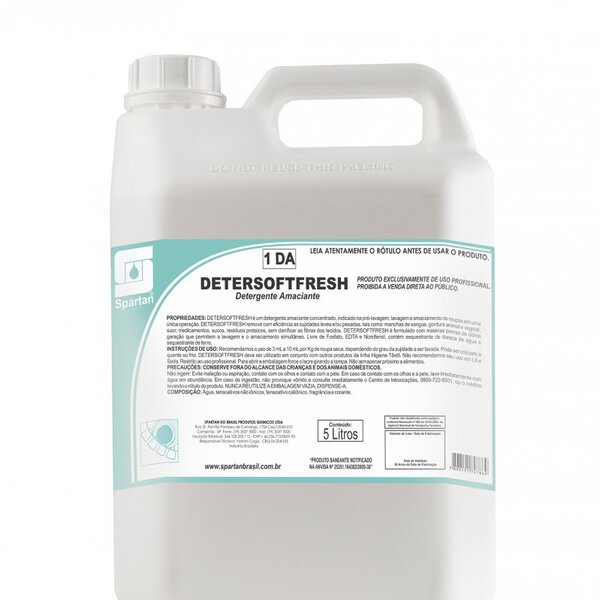 Detersoftfresh Detergente Amaciante Concentrado - 5 Litros -