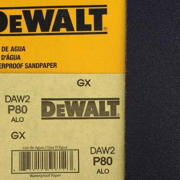 Dewalt - Lixa Agua Oxido De Aluminio G  80 230x280mm