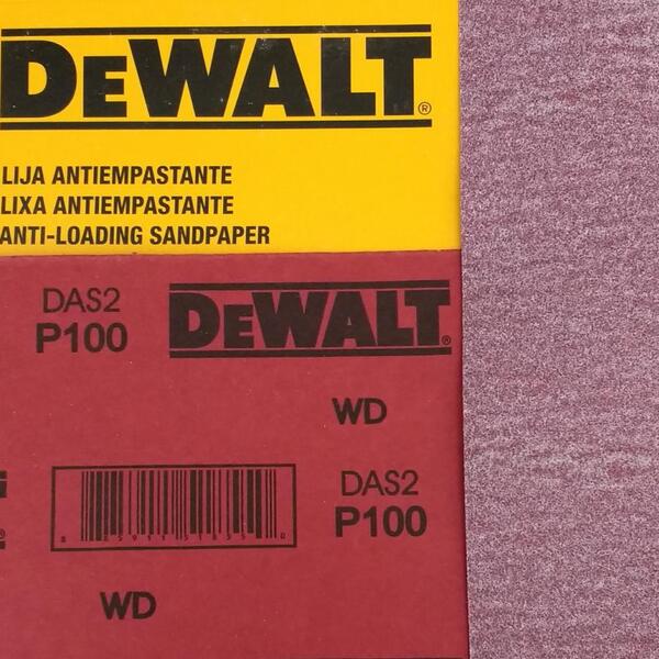 Dewalt - Lixa Seco Estearato G 100  230x280mm