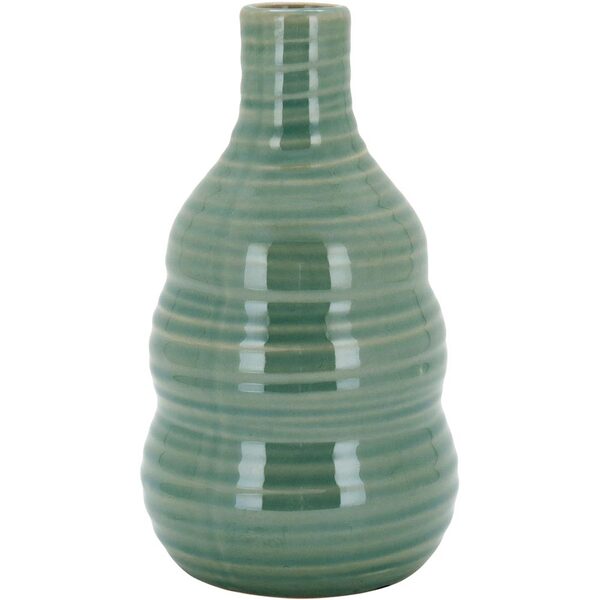 Diaz Garrafa Decorativa 22x12x12cm Cerâmica Verde