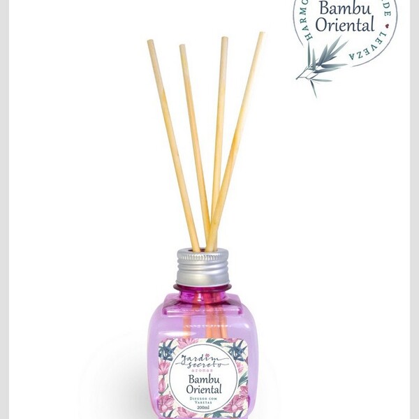 Difusor Aromas Ambiente C/varetas Essência Bambu Oriental 200