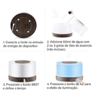 Difusor Aromático Umidificador Inteligente Wi-fi Alexa Tuya