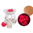 Difusor Aromatizador Rechaud De Cerâmica Branco Com Waxmelts