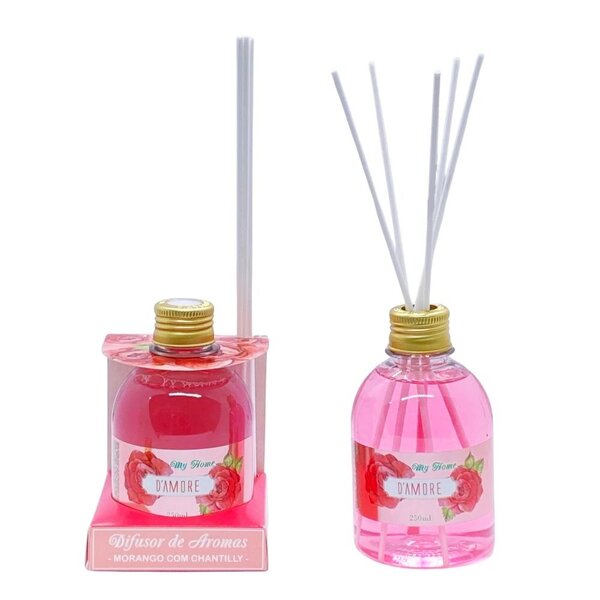 Difusor De Aromas My Home D' Amore Morango e Chantilly