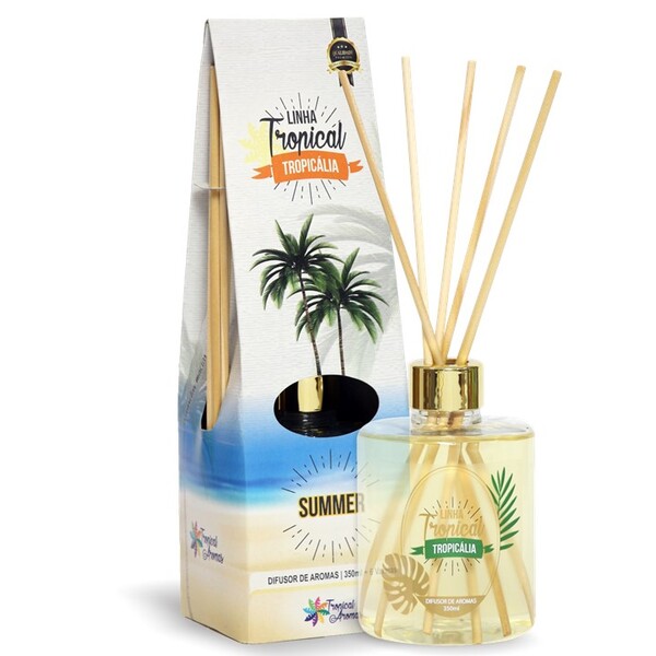 Difusor De Varetas Summer 350ml - Tropical Aromas