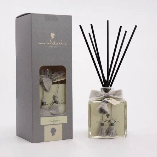 Difusor Vareta Cubo 350ml Couro E Bergamota M.victoria