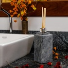 Difusor Vareta Essências Aromas Banheiro Ambiente Prata 7cm