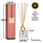 Difusores De Varetas De Ambientes Via Aroma 100ml Aromas:flor