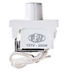 DIMMER MODULAR EMBUTIDO P/SISTEMA PIAL 127V 300W S/ESPELHO BRANCO REFERENCIA 933 PW