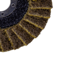 Disco Acabamento Extra Manta Fibra Angular 4.1/2 Grosso Marrom